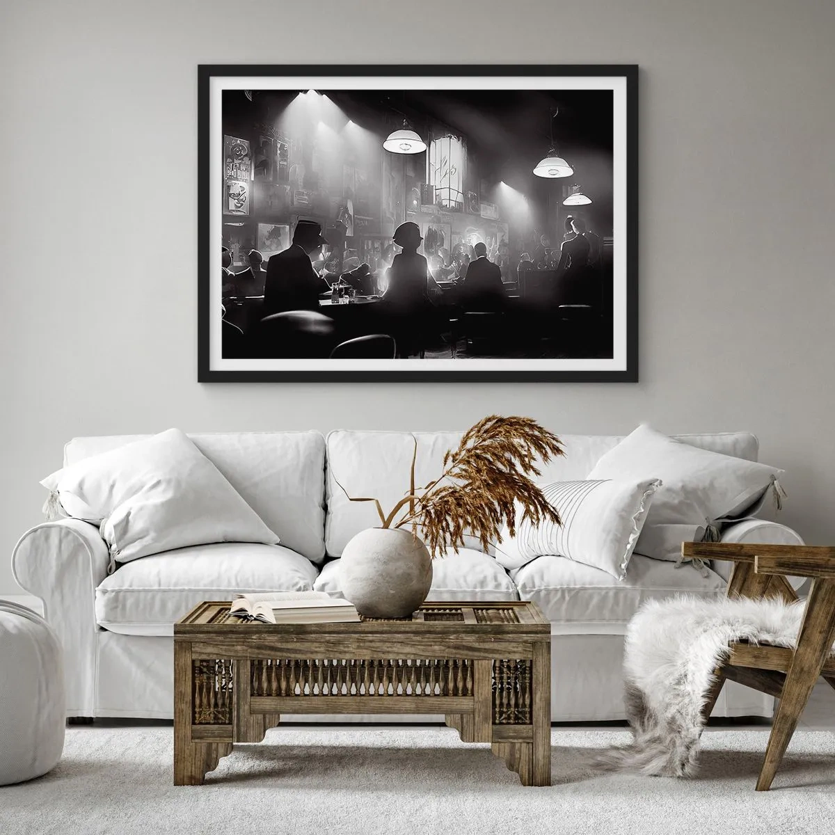 Poster în ramă neagră - În stil jazz - 40x30 cm