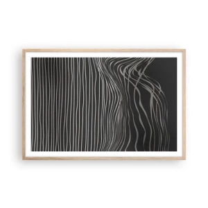 Poster în ramă de stejar deschis - Ritm și accent - 91x61 cm