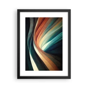 Poster în ramă neagră - Țesute din culori - 30x40 cm