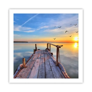 Poster - Mergând înainte spre soare - 60x60 cm