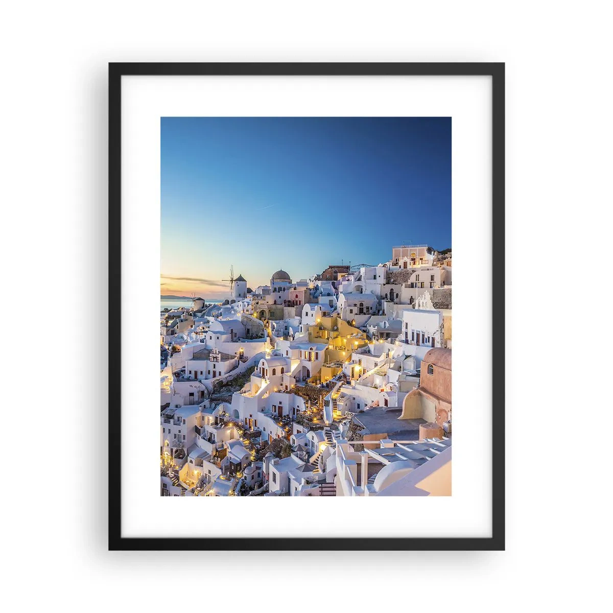 Poster în ramă neagră - Esența grecității - 40x50 cm