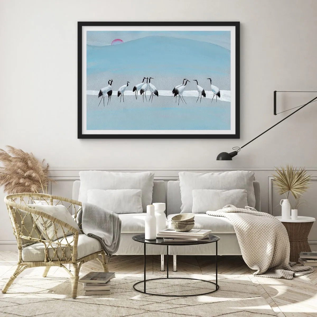 Poster în ramă neagră - După o zi fierbinte - 100x70 cm