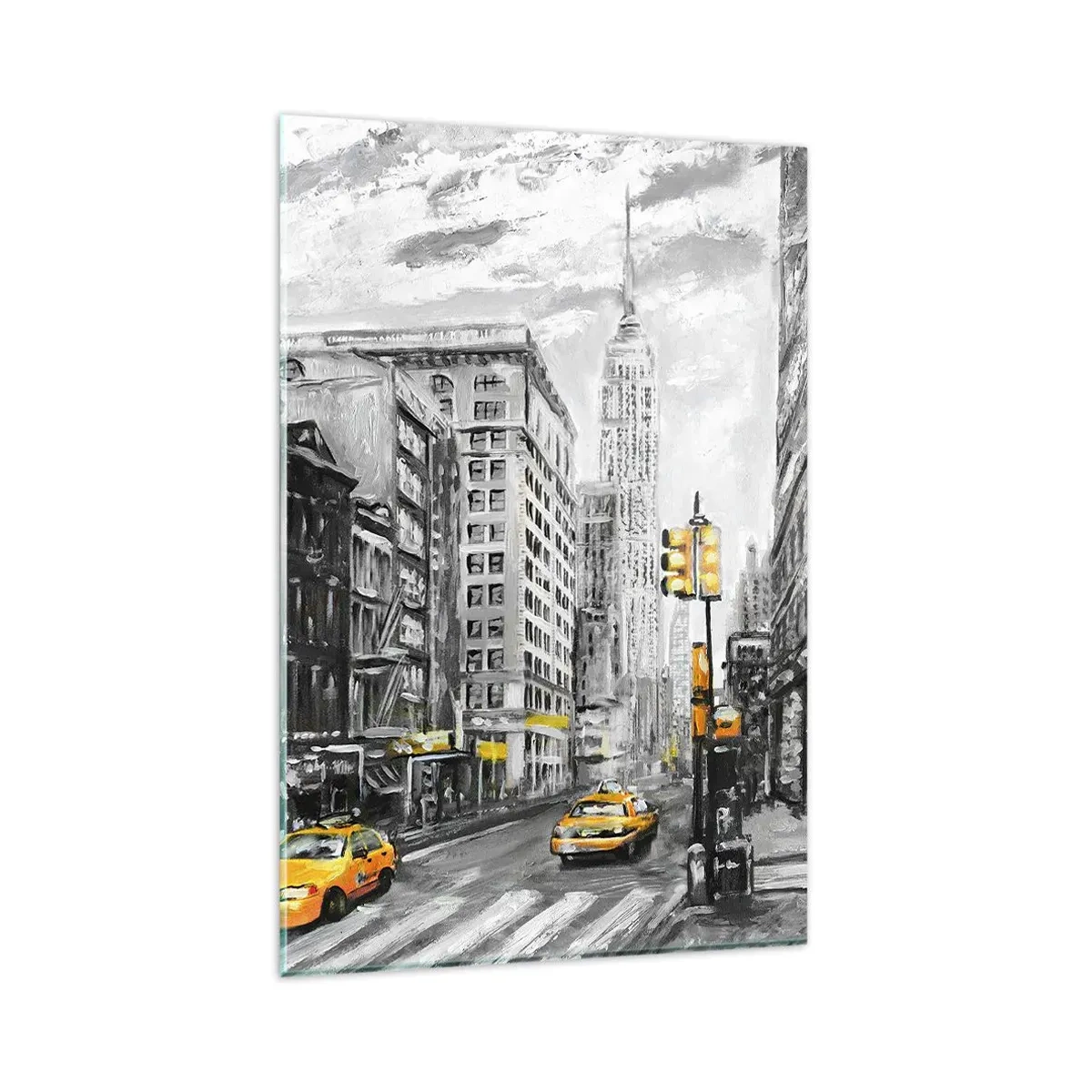 Tablou pe sticlă - O poveste din New York - 80x120 cm