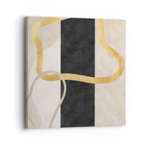 Tablou pe pânză - Forme înbuclite - 30x30 cm