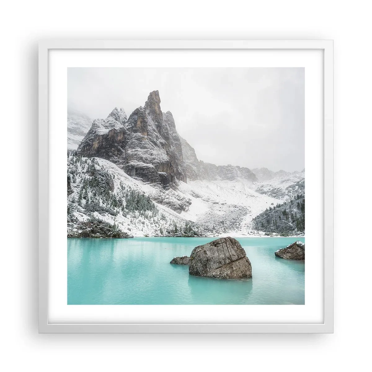 Poster în ramă albă - De veghe - 50x50 cm