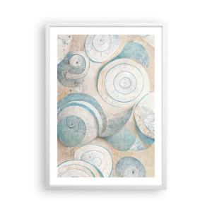 Poster în ramă albă - Ce ascunde cochilia? - 50x70 cm