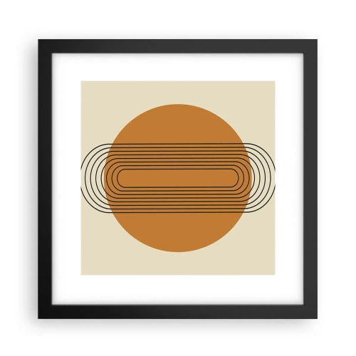 Poster în ramă neagră - Planul perfect - 30x30 cm