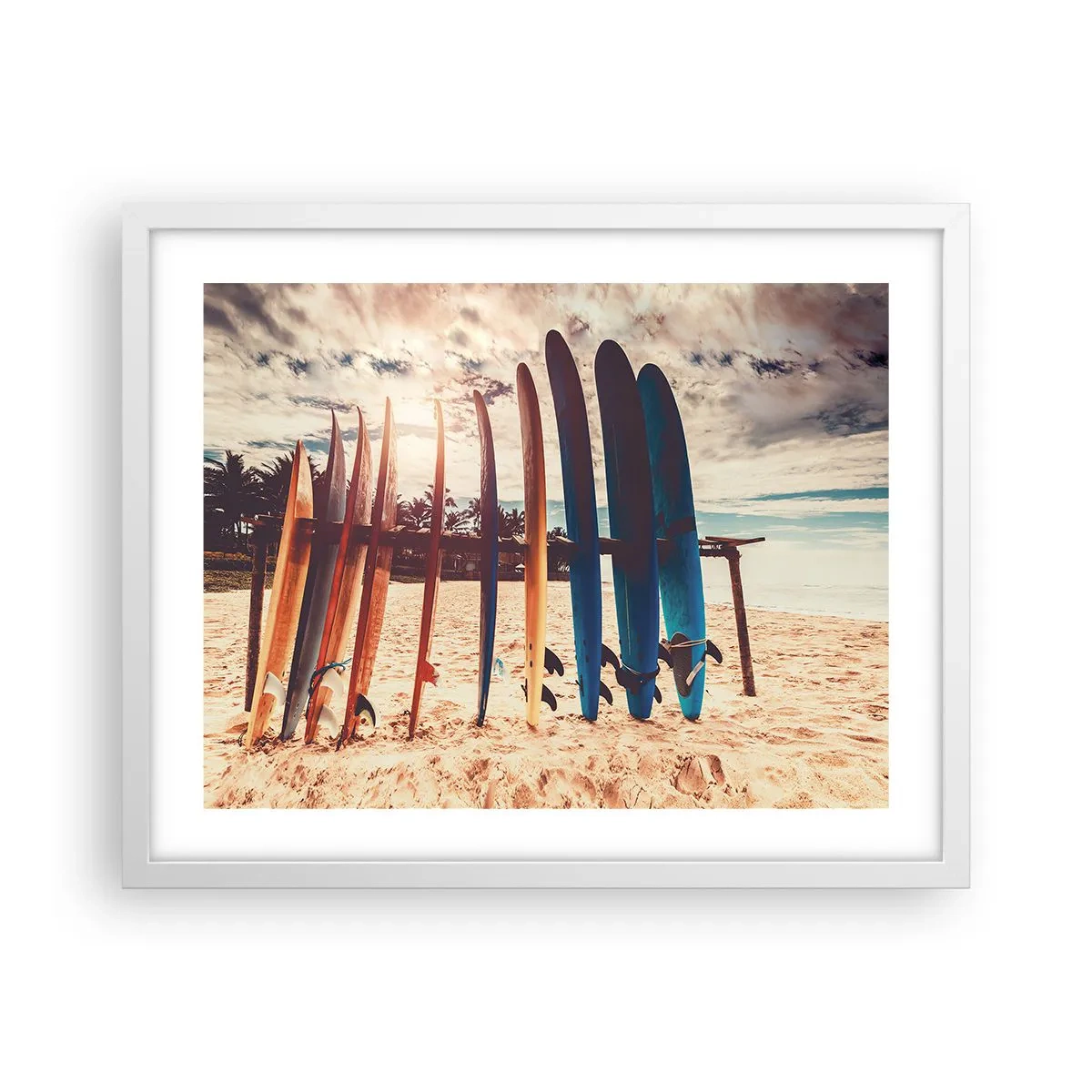 Poster în ramă albă - Noapte bună, până mâine - 50x40 cm