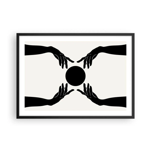 Poster în ramă neagră - Semnul secret - 70x50 cm