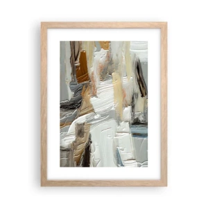 Poster în ramă de stejar deschis - Stratificare colorată - 30x40 cm