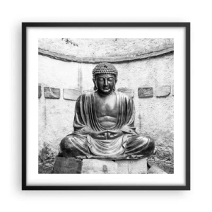 Poster în ramă neagră - La sursa păcii - 50x50 cm