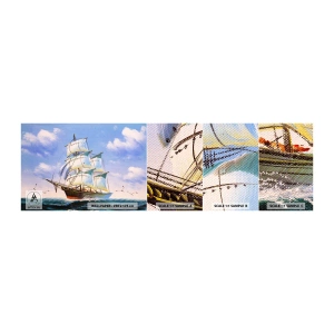 Mostră de Tapet Standard Eco - Cu mândrie în vânt - Nautic, Barca de navigat, Ocean - 100x30 cm