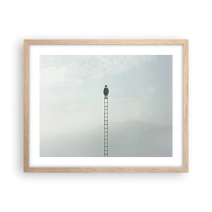 Poster în ramă de stejar deschis - Fii deasupra - 50x40 cm