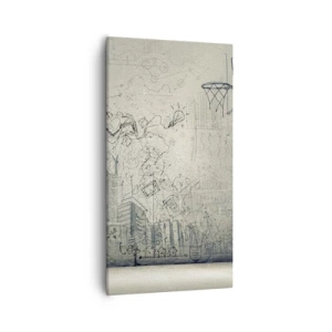 Tablou pe pânză - Minunata mea viață de oraș - 55x100 cm