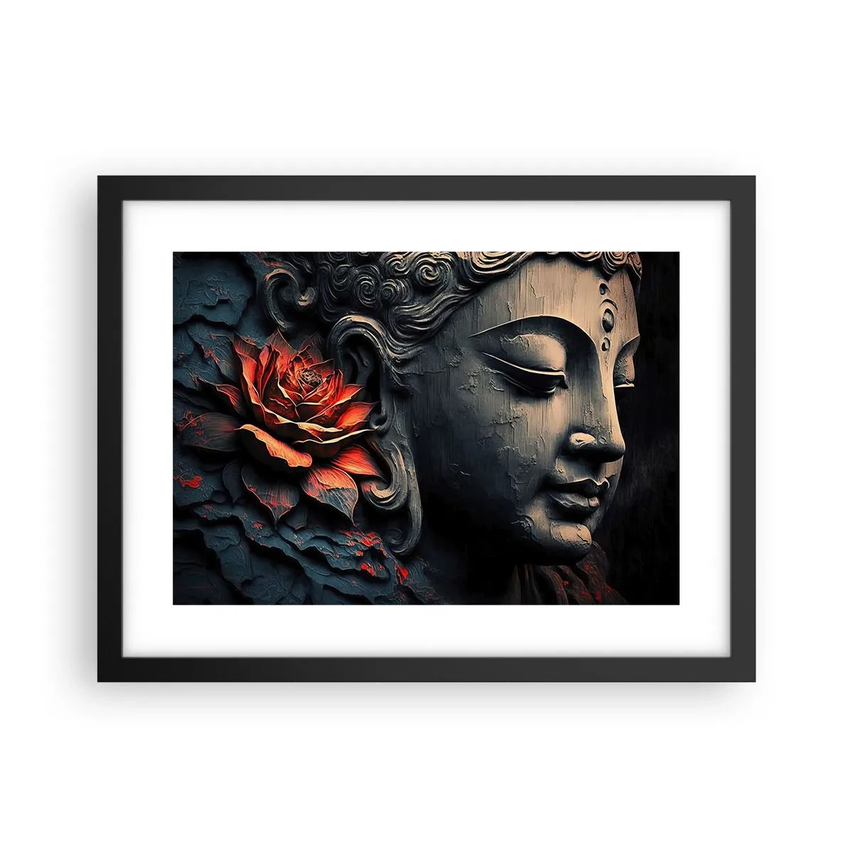 Poster în ramă neagră - În ton cu lumea - 40x30 cm