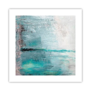 Poster - Orizontal în albastru - 40x40 cm