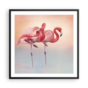 Poster în ramă neagră - În culoarea soarelui care apune - 60x60 cm