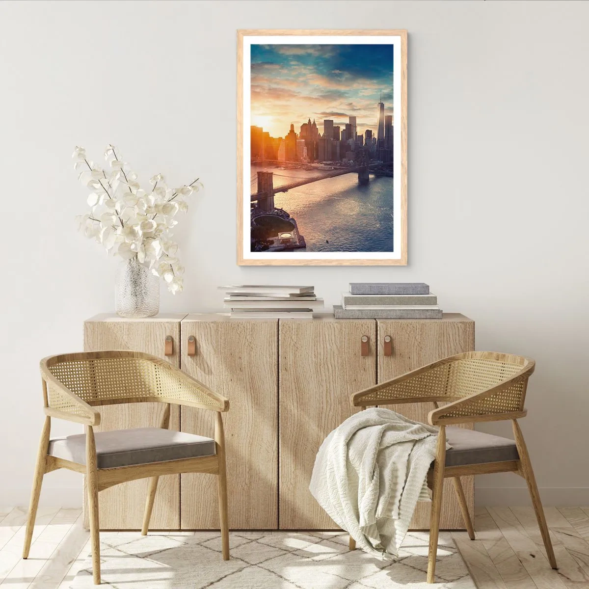 Poster în ramă de stejar deschis - Un monument al culturii occidentale - 40x50 cm