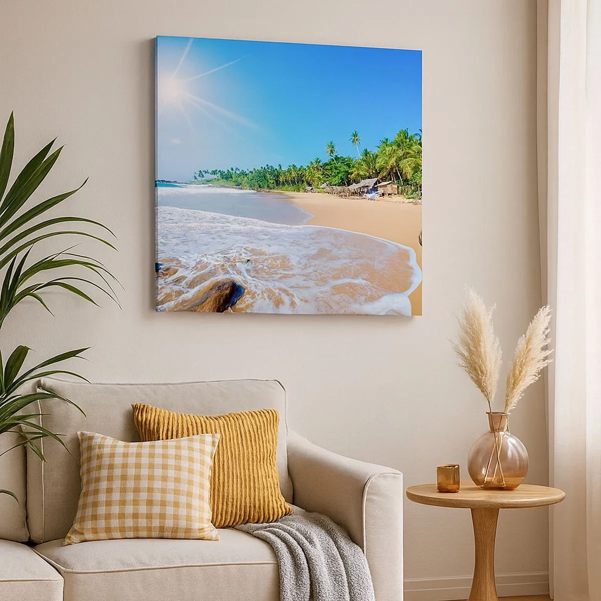 Tablou pe pânză - Un loc exotic pentru tine - 30x30 cm