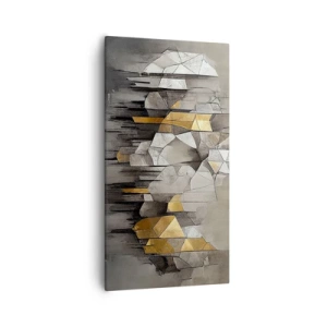 Tablou pe pânză - Compoziție de gheață și lumină - 55x100 cm