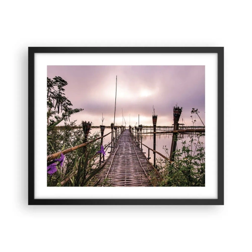 Poster în ramă neagră - Pacea și liniștea Asiei - 50x40 cm