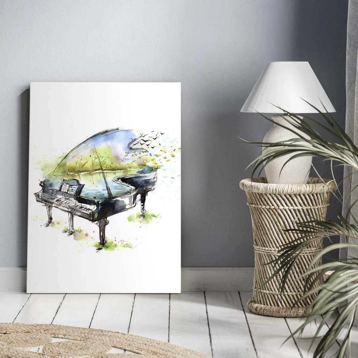 Tablou pe pânză - Încântat de muzică - 50x70 cm