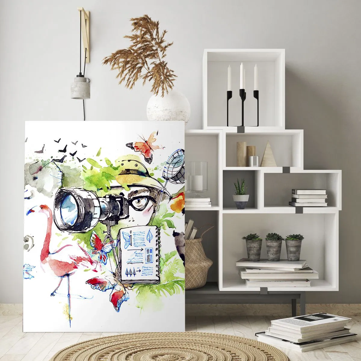 Tablou pe sticlă - Prin obiectivul unui călător - 70x100 cm