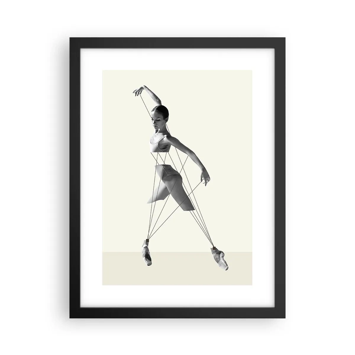 Poster în ramă neagră - Într-un teatru de lumină - 30x40 cm