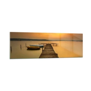 Tablou pe sticlă - Îți voi deschide cerul de aur - 160x50 cm