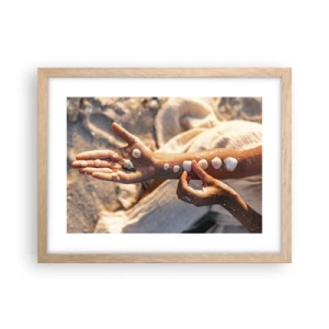 Poster în ramă de stejar deschis - Frumusețe la îndemână - 40x30 cm