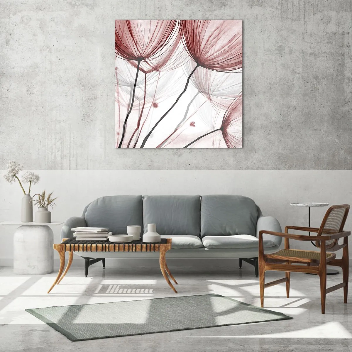 Tablou pe sticlă - Înainte de plecare - 60x60 cm