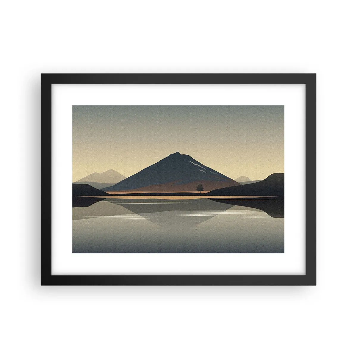 Poster în ramă neagră - În oglindă - 40x30 cm