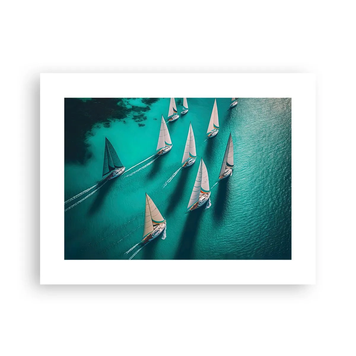 Poster - Cursa cu vântul - 40x30 cm