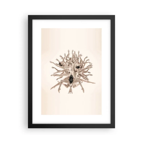 Poster în ramă neagră - Înflorirea în dans - 30x40 cm