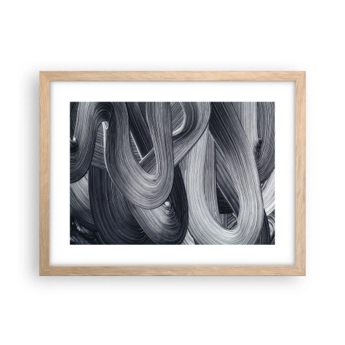 Poster în ramă de stejar deschis - Fluiditatea realității - 40x30 cm