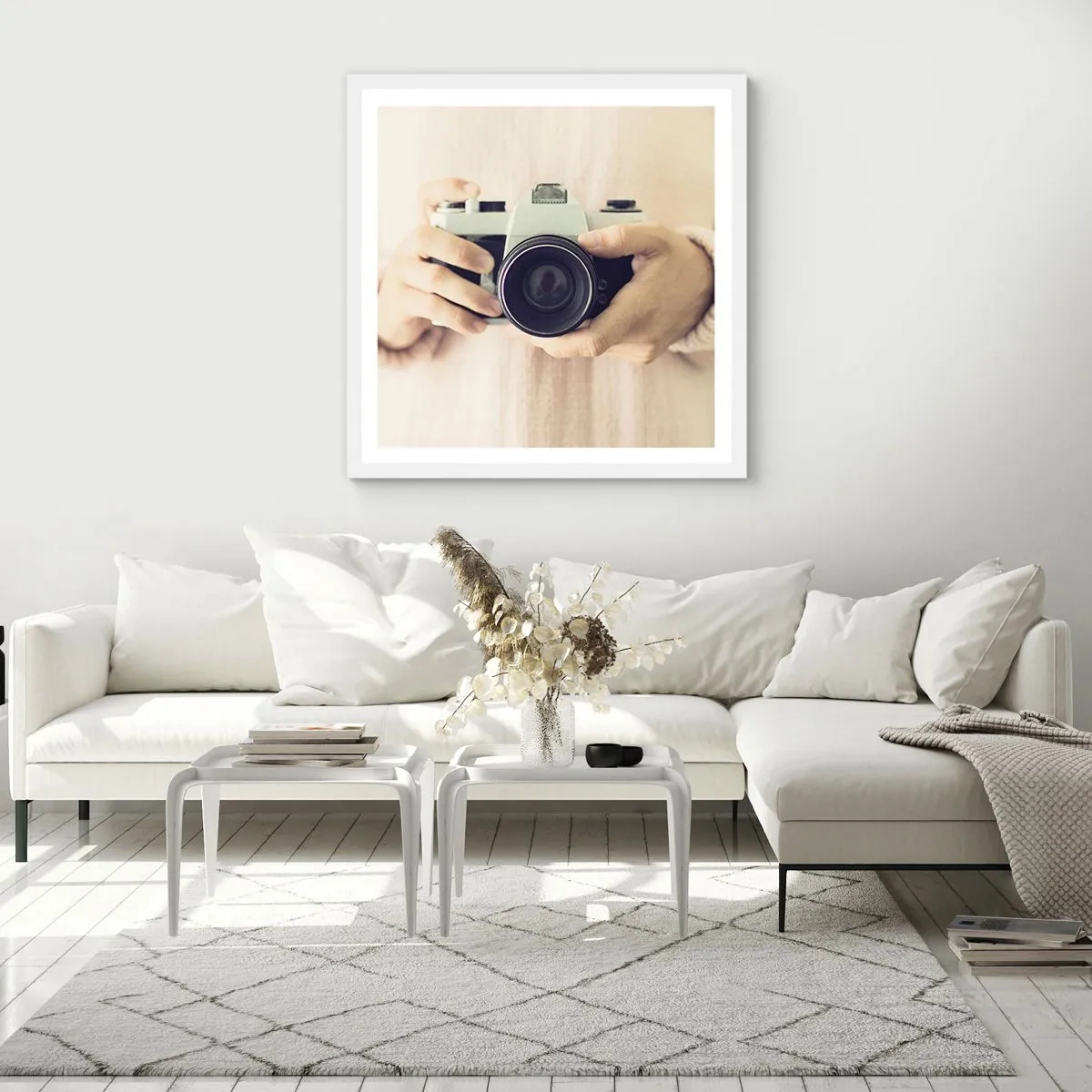 Poster în ramă albă - Pentru a vedea mai multe... - 40x40 cm