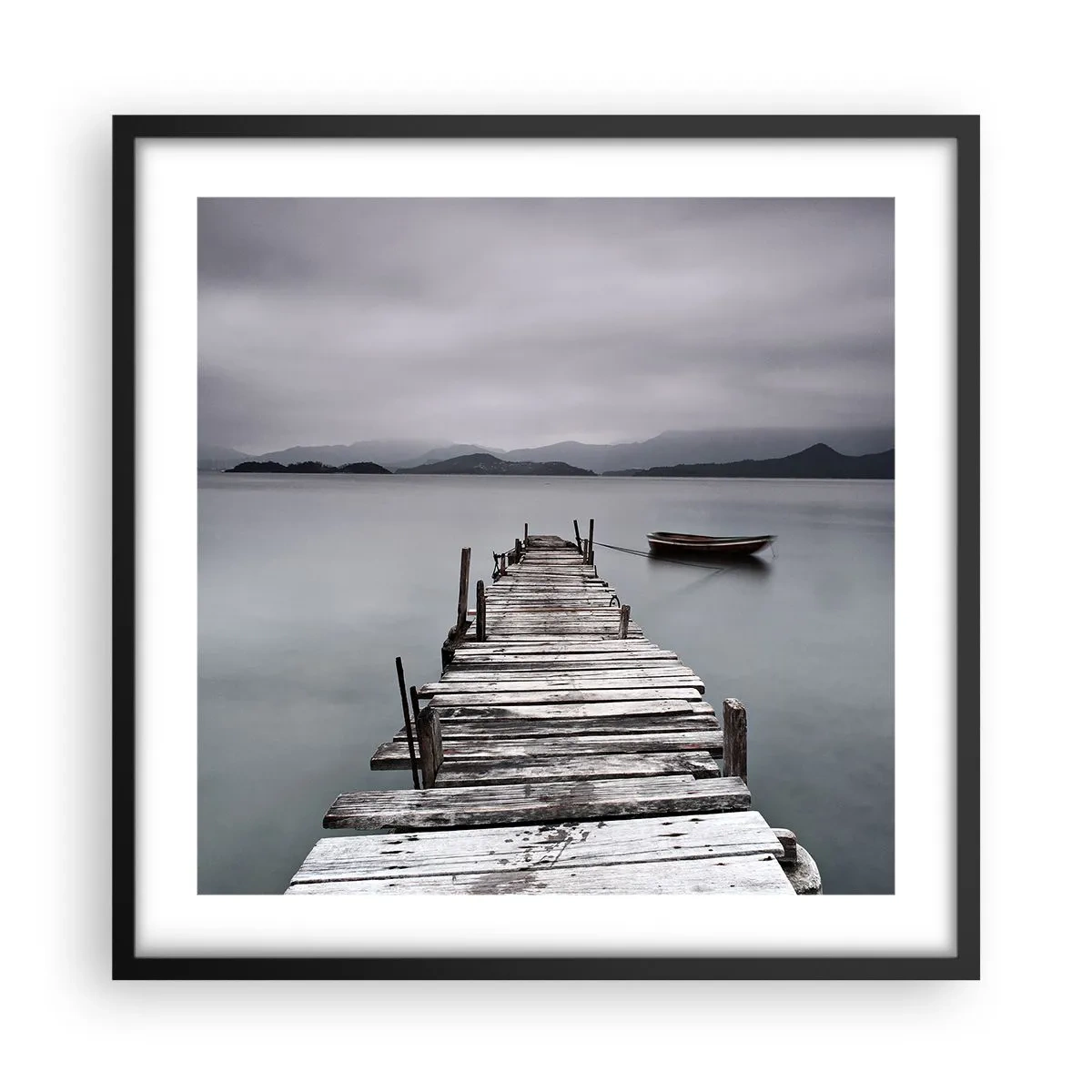 Poster în ramă neagră - Poți pleca mâine - 50x50 cm