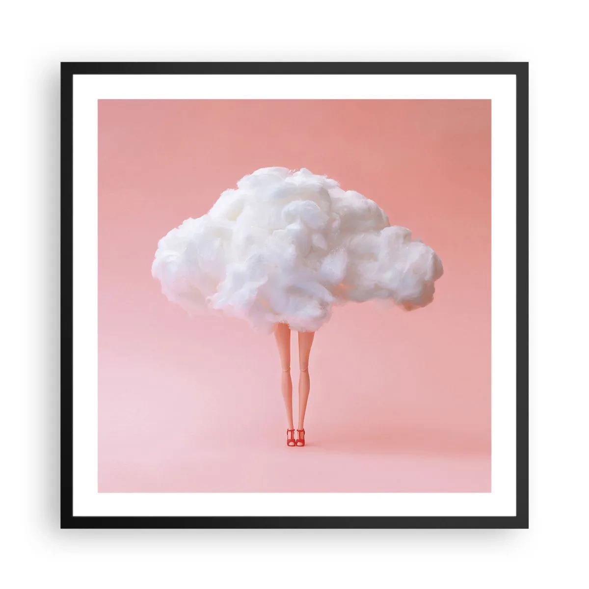 Poster în ramă neagră - Dulce promisiune - 60x60 cm