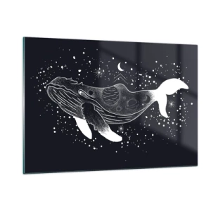Tablou pe sticlă - În oceanul universului - 120x80 cm