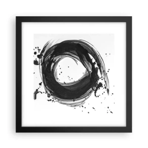 Poster în ramă neagră - Vortexul creației - 30x30 cm