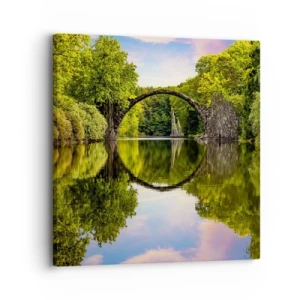 Tablou pe pânză - La punctul de întâlnire a două lumi - 30x30 cm