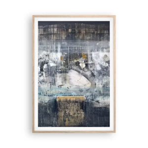 Poster în ramă de stejar deschis - Ca pe gheață, ca pe asfalt - 70x100 cm