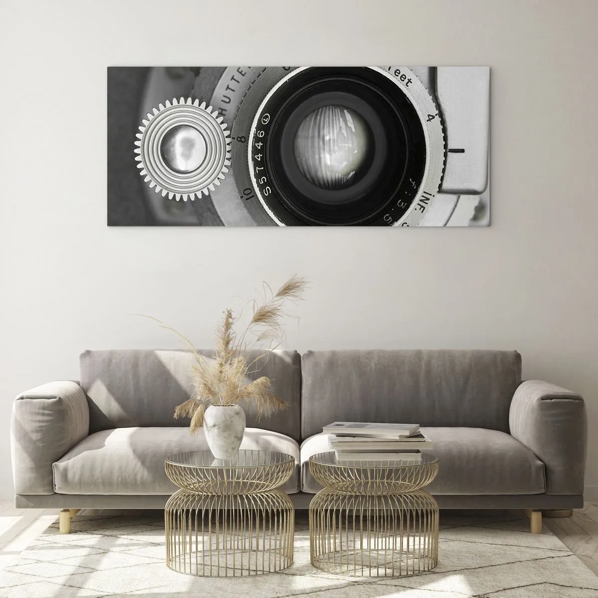 Tablou pe sticlă - Povestea de la Hollywood - 100x40 cm
