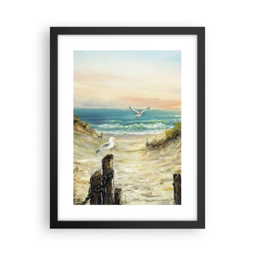 Poster în ramă neagră - Retragere fără vânt - 30x40 cm