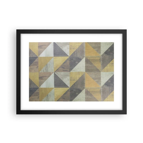 Poster în ramă neagră - La unghiul triunghiului - 40x30 cm