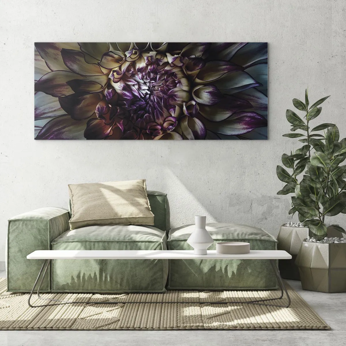 Tablou pe sticlă - Înflorirea tinereții - 120x50 cm
