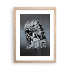 Poster în ramă de stejar deschis - Înapoi la rădăcini - 30x40 cm