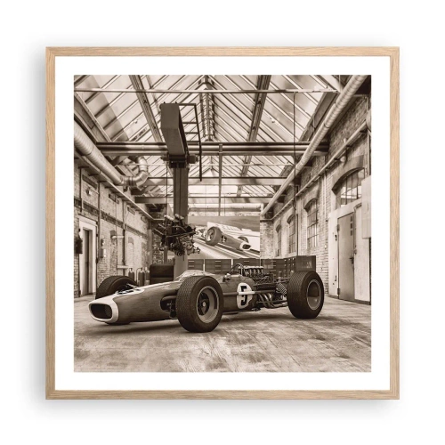 Poster în ramă de stejar deschis - Odihna învingătorului - 60x60 cm