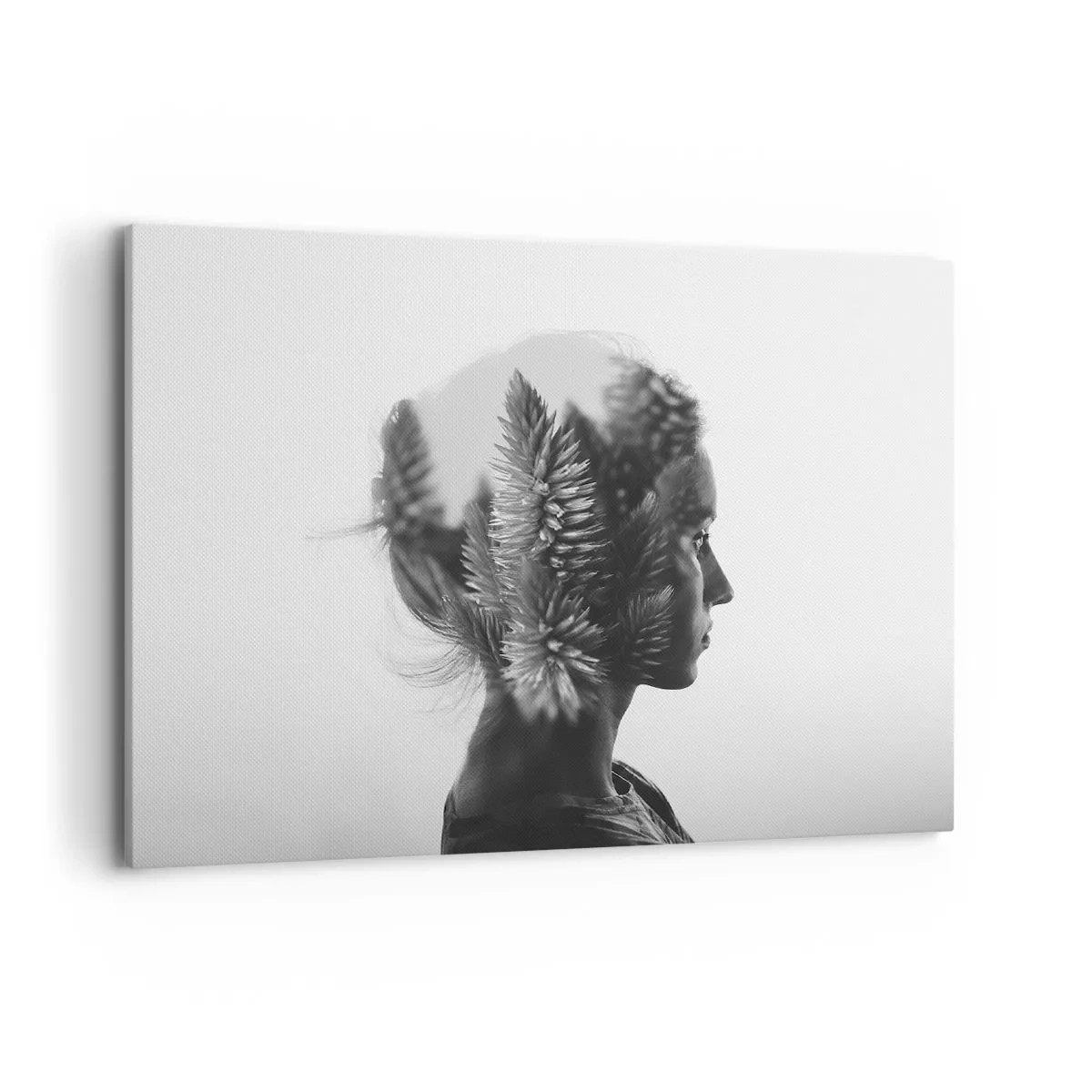 Tablou pe pânză - Doamna din pădurea de pini - 100x70 cm