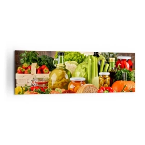 Tablou pe pânză - Afumate, prăjite, marinate - 160x50 cm